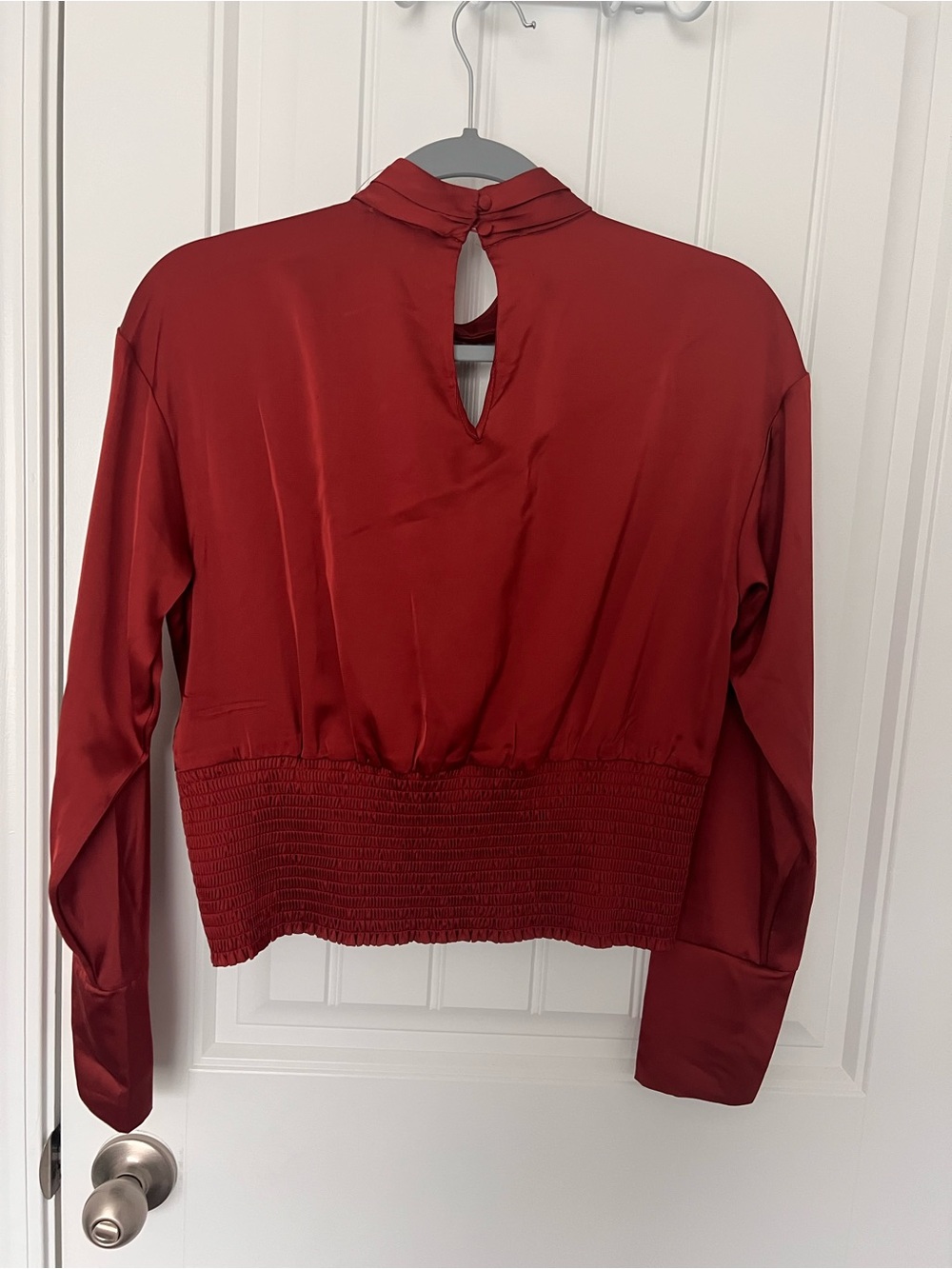 Parker The Parker Long Sleeve Keyhole Top Burnt Orange - Size S - Picture 6 of 7